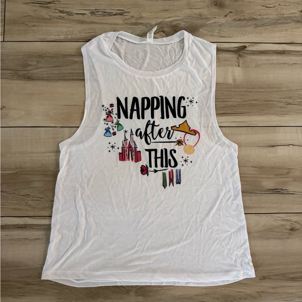 Napping After This- Sleeping Beauty (Aurora) Running Muscle Tank